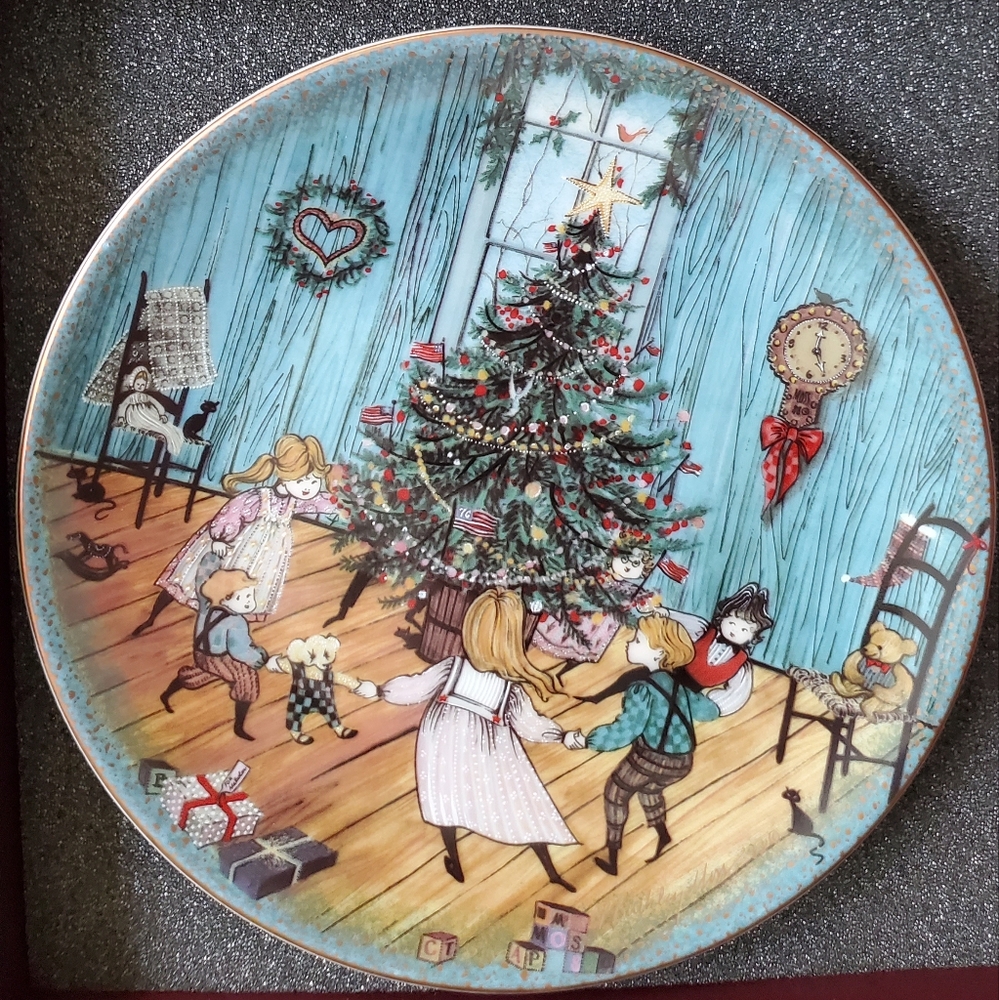 P. Buckley Moss plate "Christmas Joy"